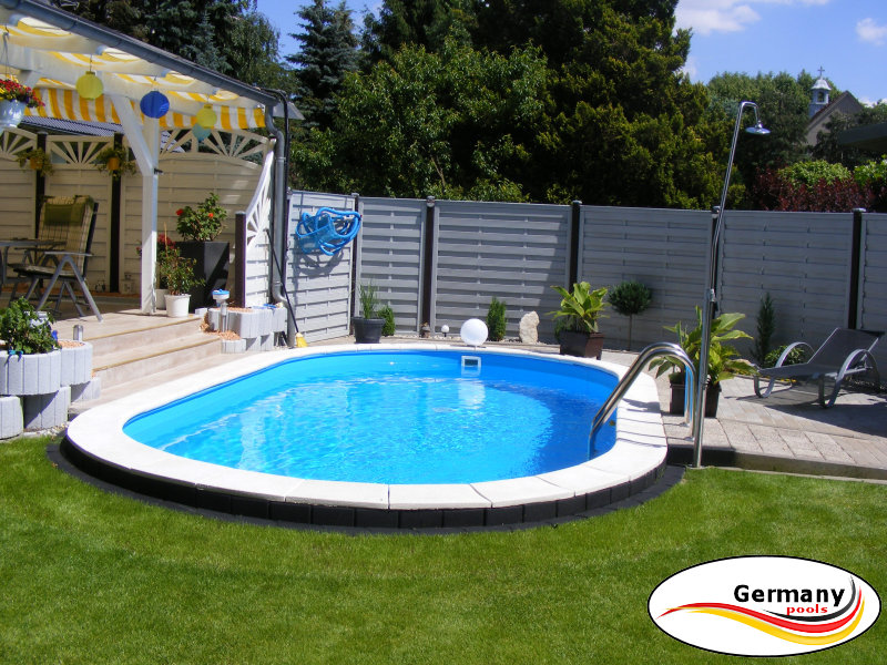 Ovalbecken ohne Betonarbeiten ovalbecken